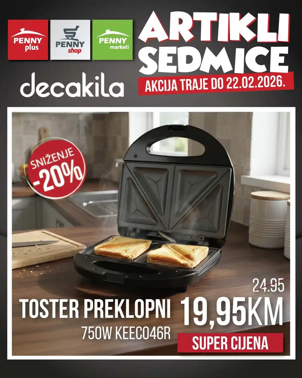 PENNY Plus ponuda sedmice do 22. februara 2026. – strana 7 kataloga PENNY Plus ponuda sedmice – strana 7, aktuelna sniženja do 22. februara 2026.