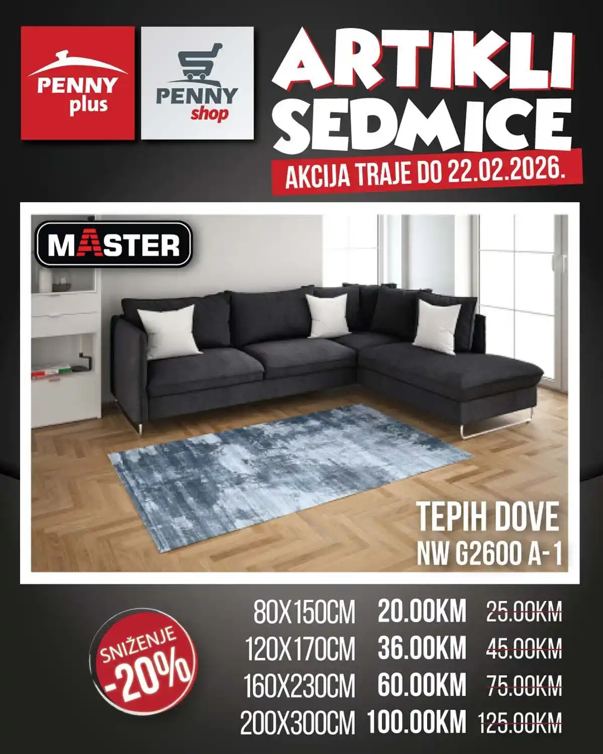 PENNY Plus ponuda sedmice do 22. februara 2026. – strana 11 kataloga PENNY Plus ponuda sedmice – strana 11, sedmična akcija do 22. februara 2026.