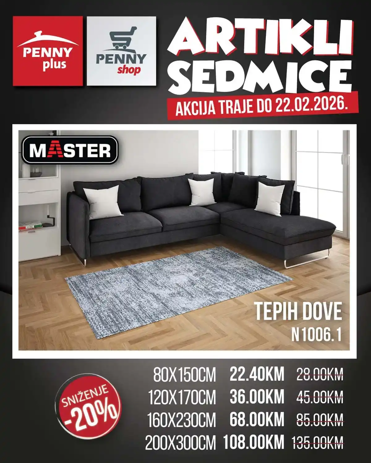 PENNY Plus ponuda sedmice do 22. februara 2026. – strana 14 kataloga PENNY Plus ponuda sedmice – strana 14, završne ponude do 22. februara 2026.