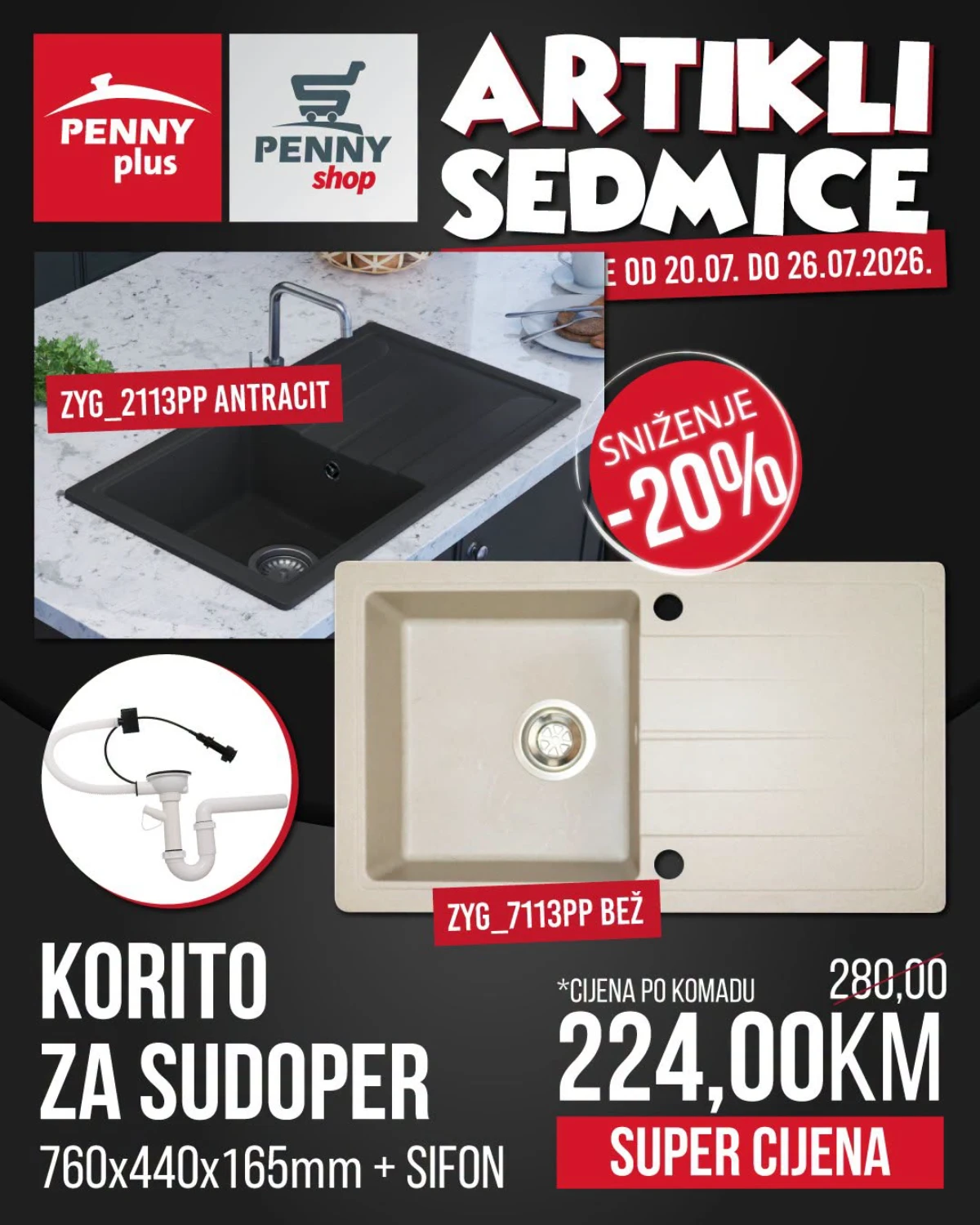 Penny Plus Bestway šator za plažu za dvije osobe po akcijskoj cijeni do 26.07.2026.