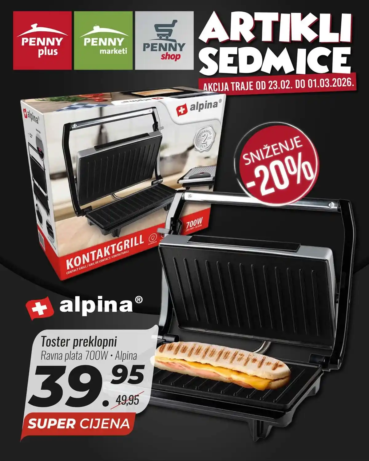 PENNY PLUS arikli sedmice