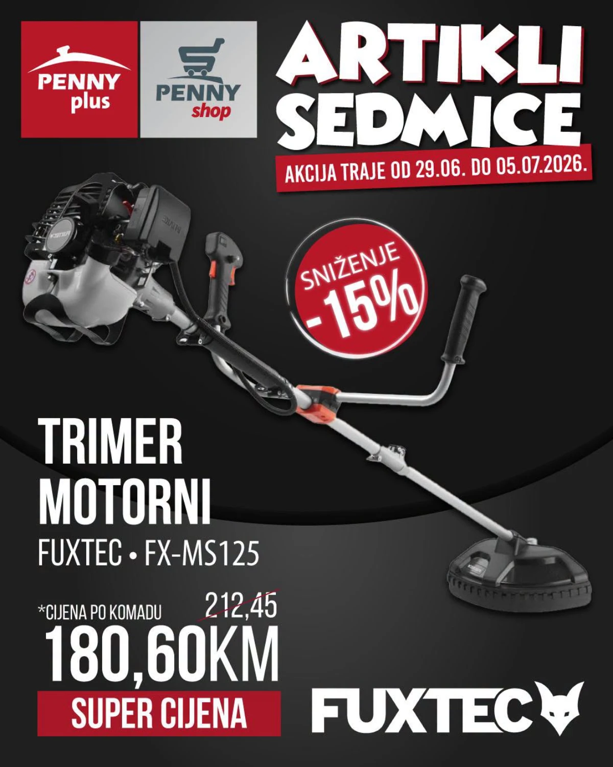 Penny Plus motorni trimer na akciji