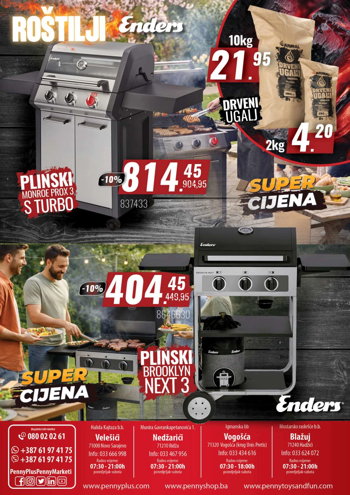 Penny Plus katalog strana 10 – Enders plinski roštilji i drveni ugalj