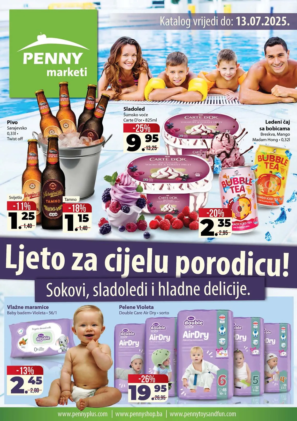 Penny marketi akcija LJETO ZA CIJELU PORODICU katalog sniženja do 20.07.2025