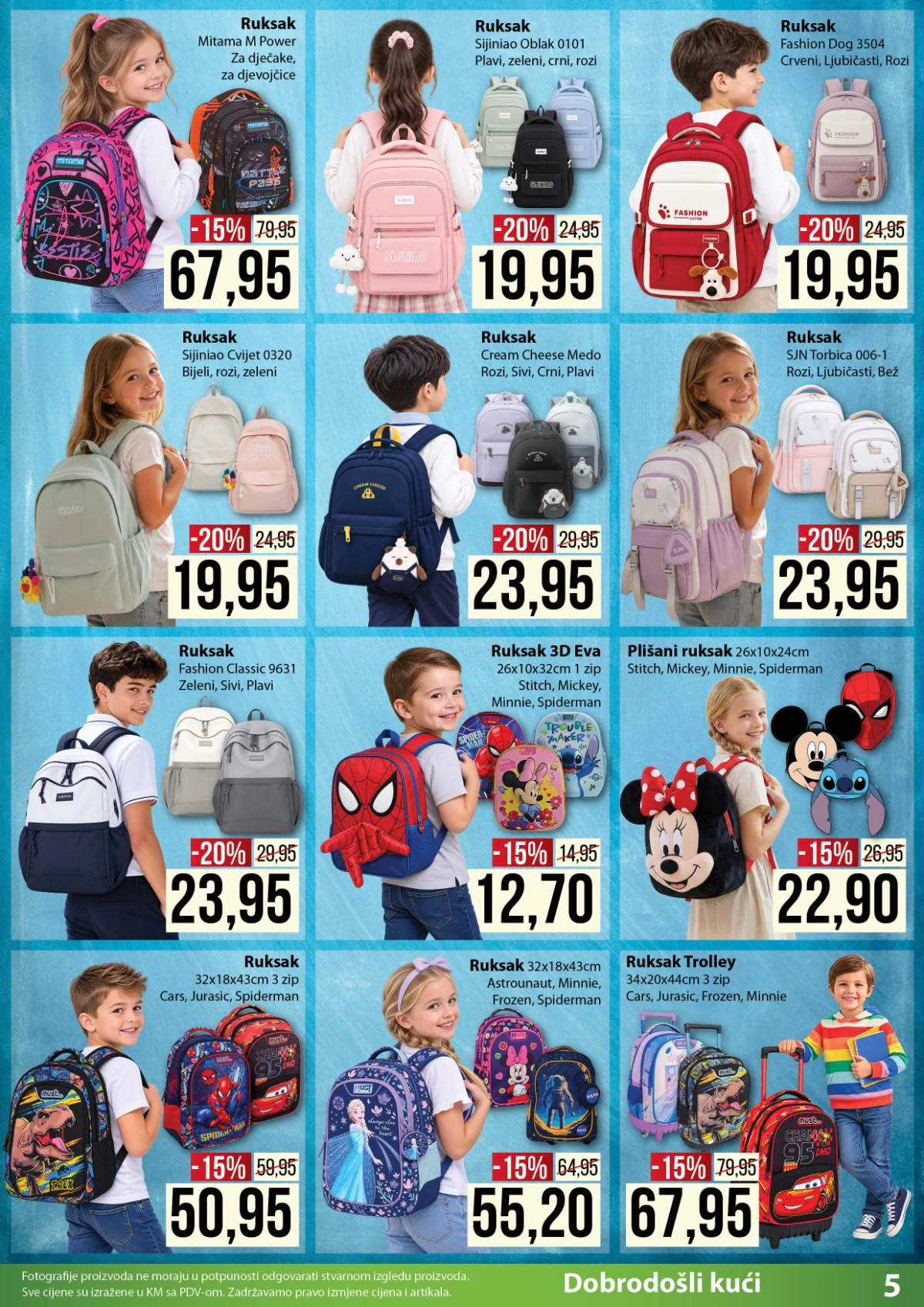 PENNY katalog do 13.09.2026. – ruksak 3D Eva za 12,70 KM i školski ruksaci od 19,95 KM