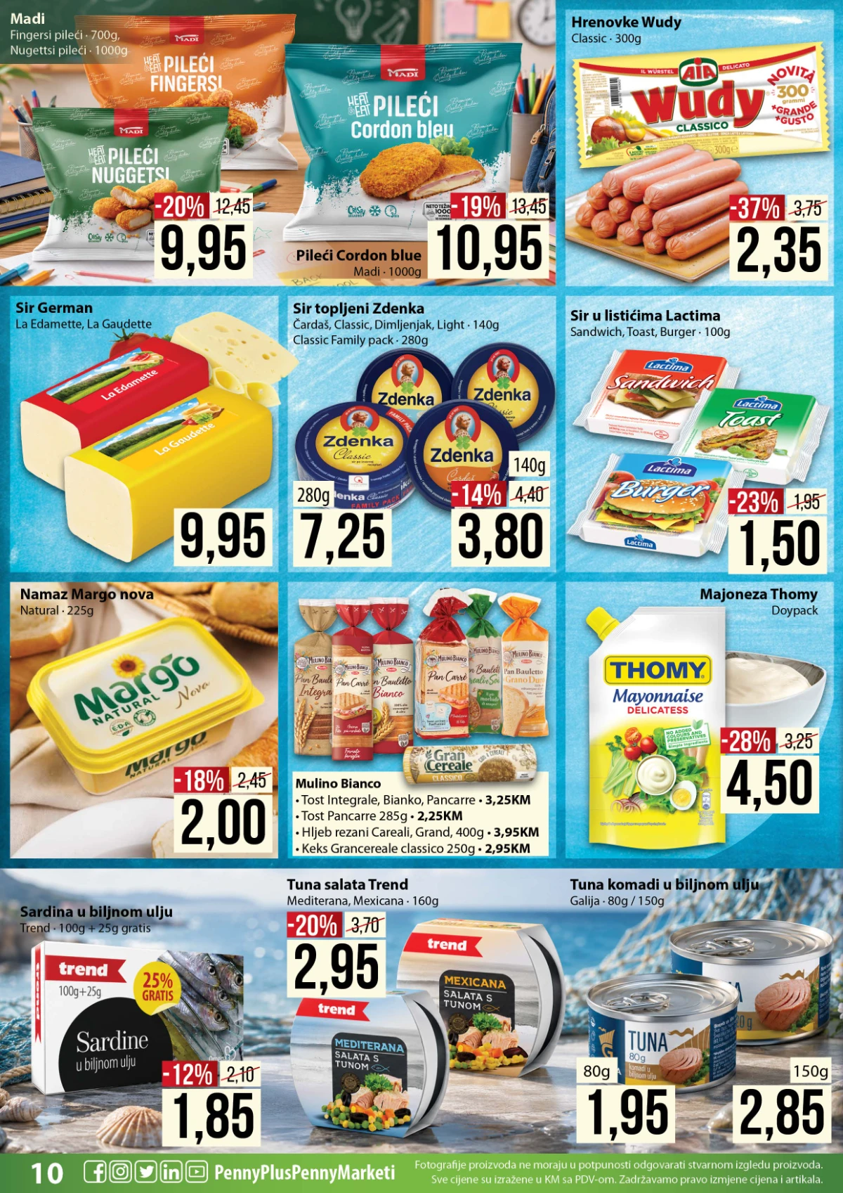 PENNY katalog do 13.09.2026. – Wudy hrenovke za 2,35 KM i Lactima sir u listićima za 1,50 KM