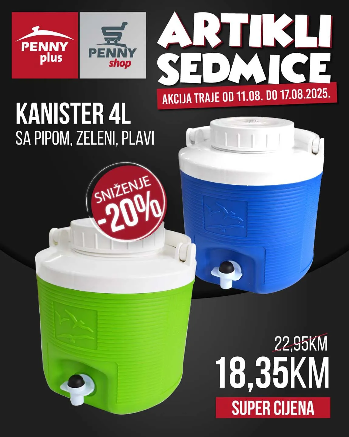 Penny Plus akcija august 2025 - sniženje artikala