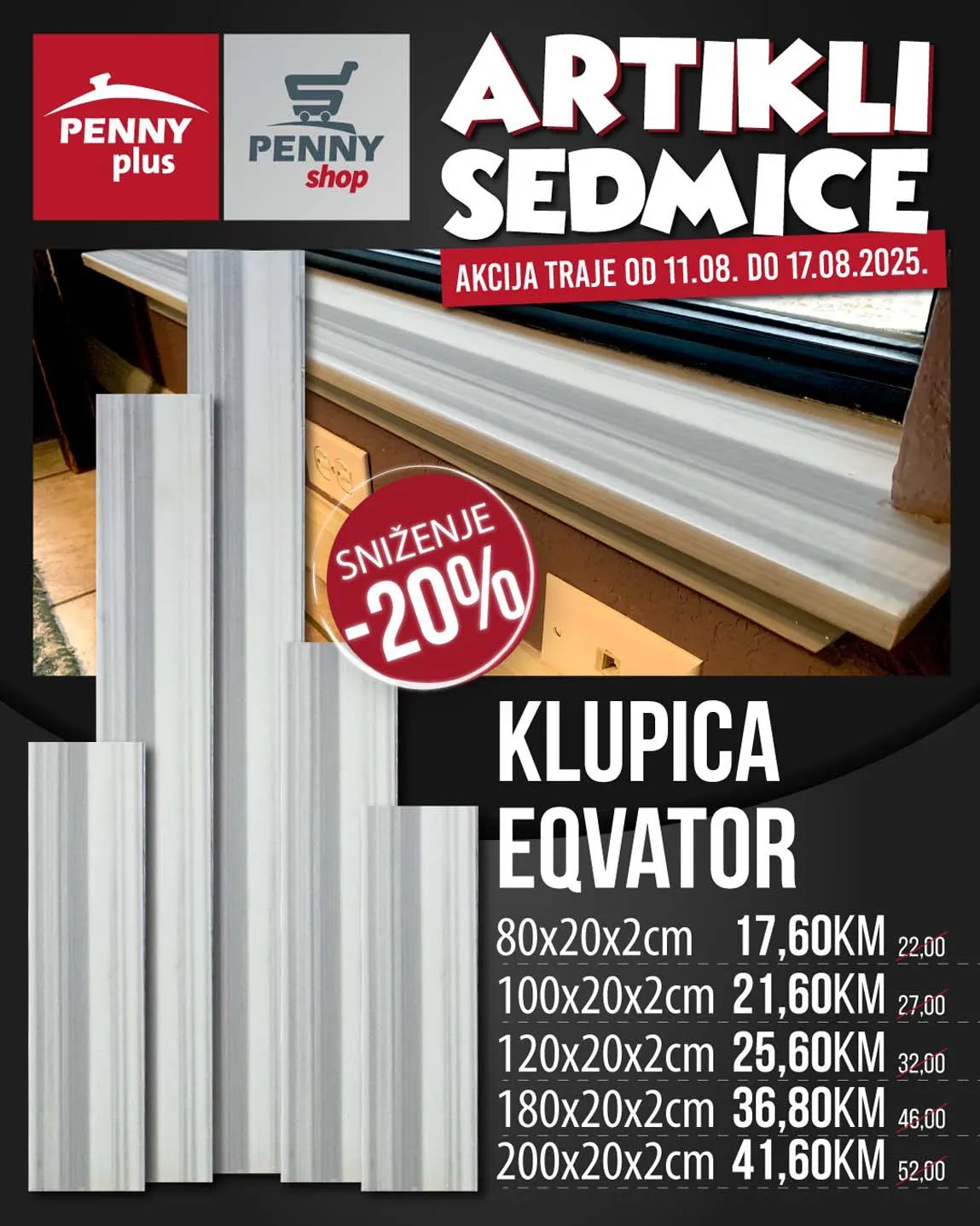 Penny Plus akcija august 2025 - sniženje artikala