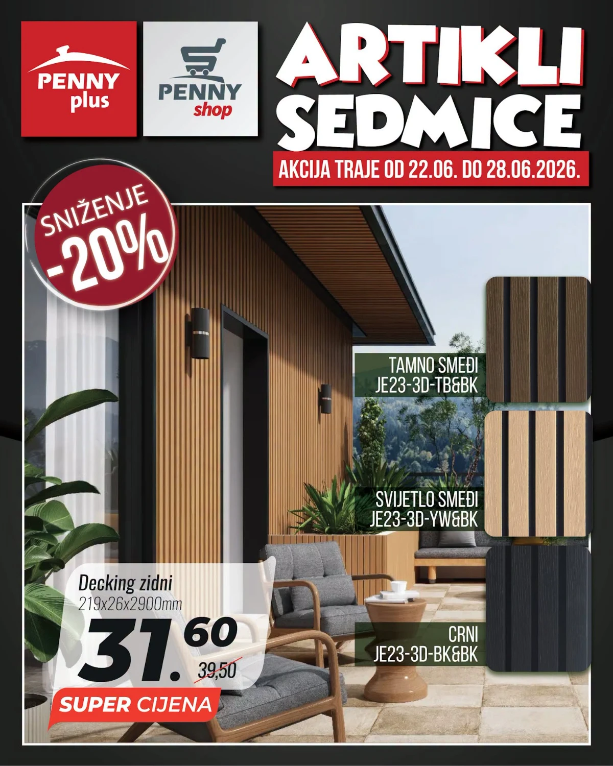 Penny Plus decking zidni paneli
