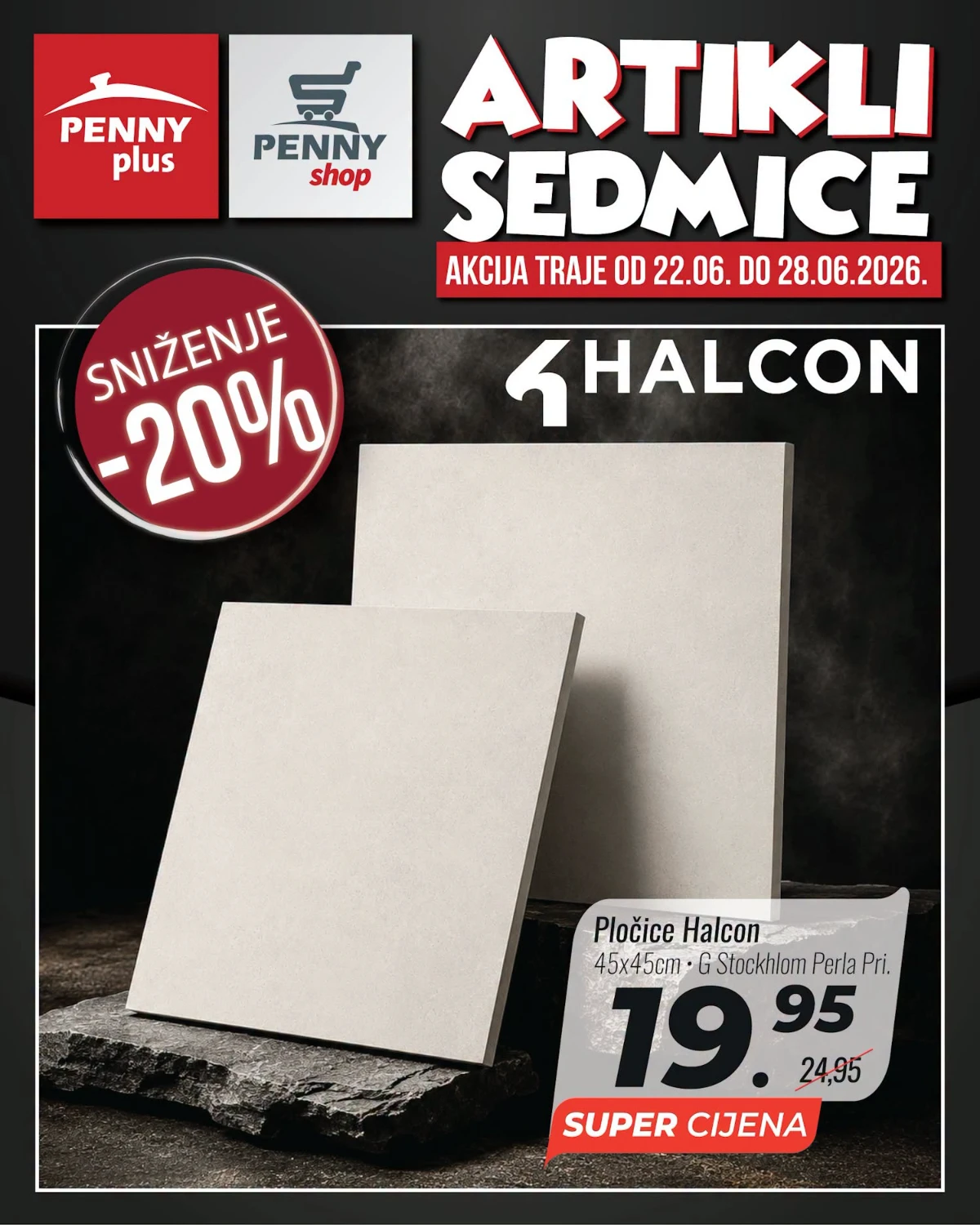 Penny Plus pločice za unutrašnje i vanjske prostore
