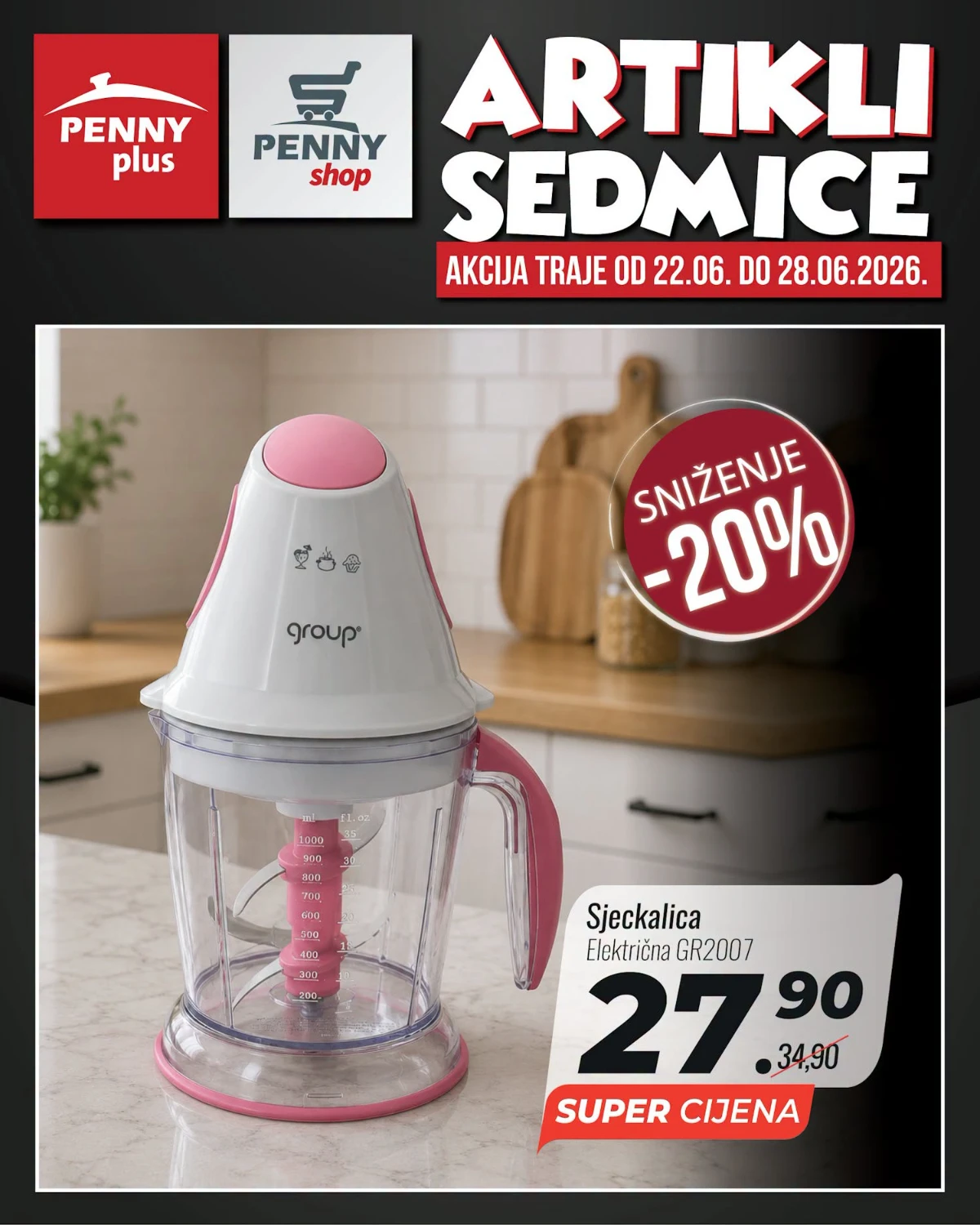 Penny Plus električna sjeckalica na akciji