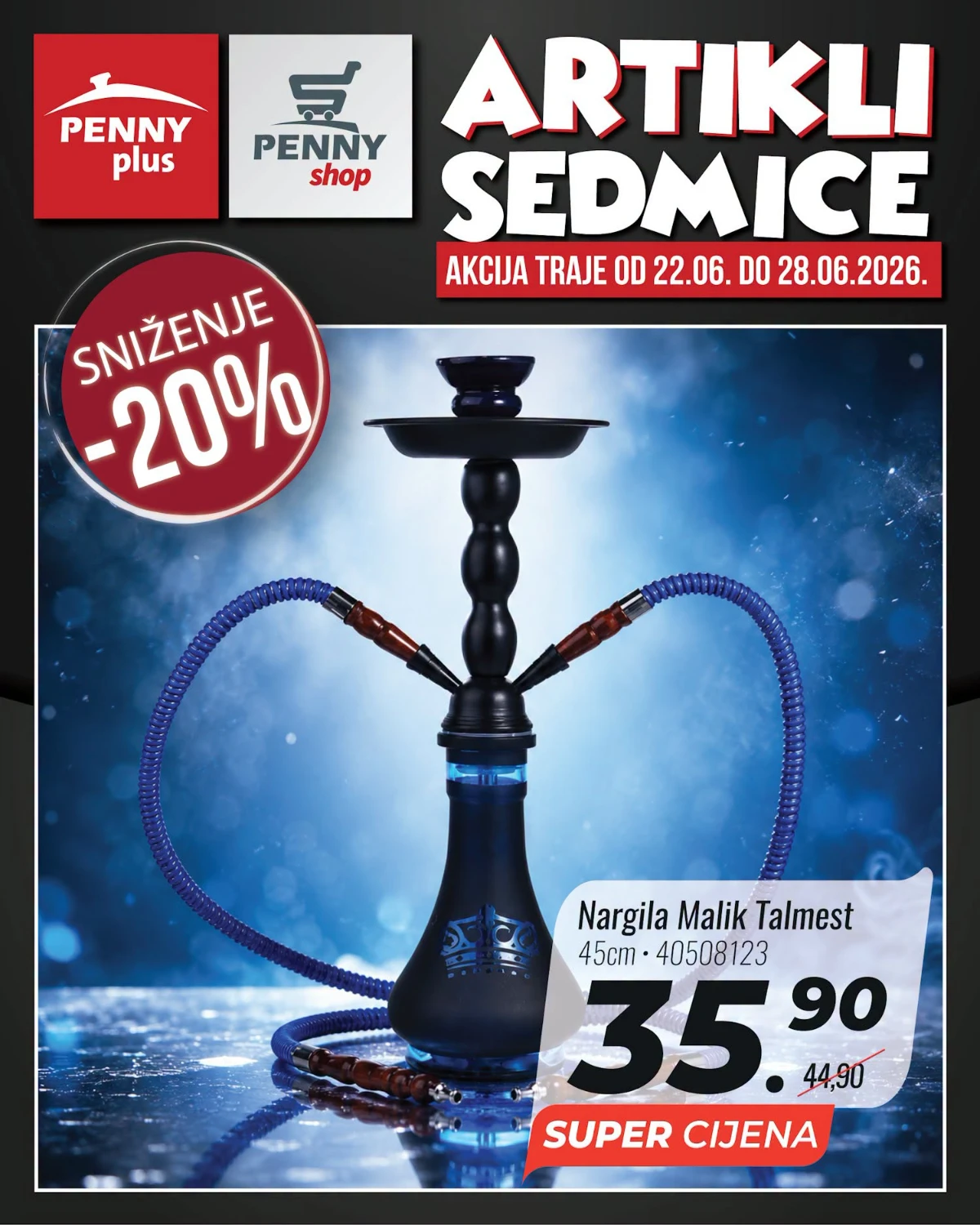 Penny Plus nargila na akciji