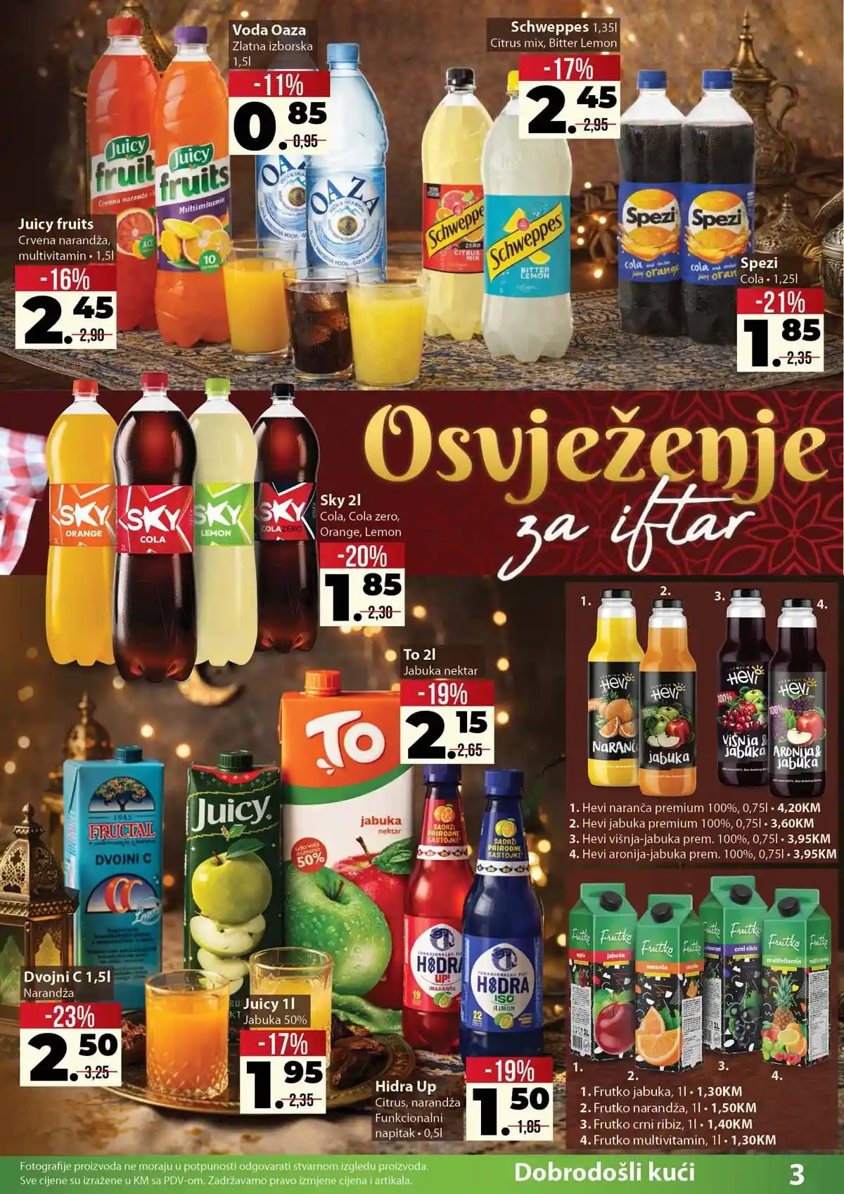 Penny Plus Ramazan katalog – prehrambeni proizvodi na sniženju Penny Plus Okusi Ramazana katalog strana 3 – prehrana i pića za sehur i iftar do 08. marta 2026.