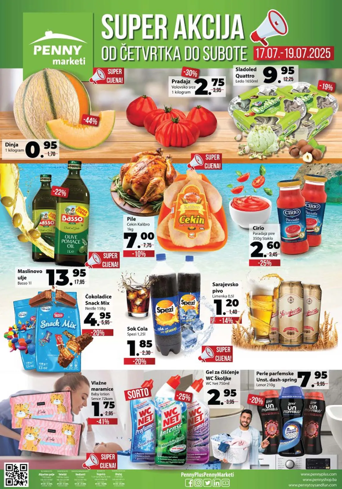 Penny vikend akcija – Sniženja do 70% do 19.07.2025.