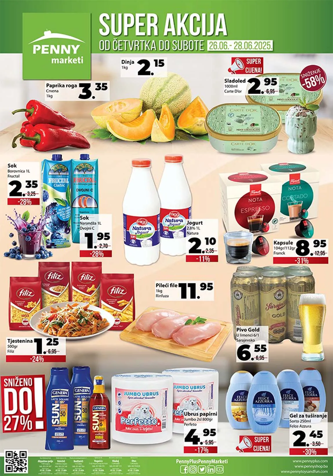 Penny marketi Vikend akcija sniženja do 28.06.2025