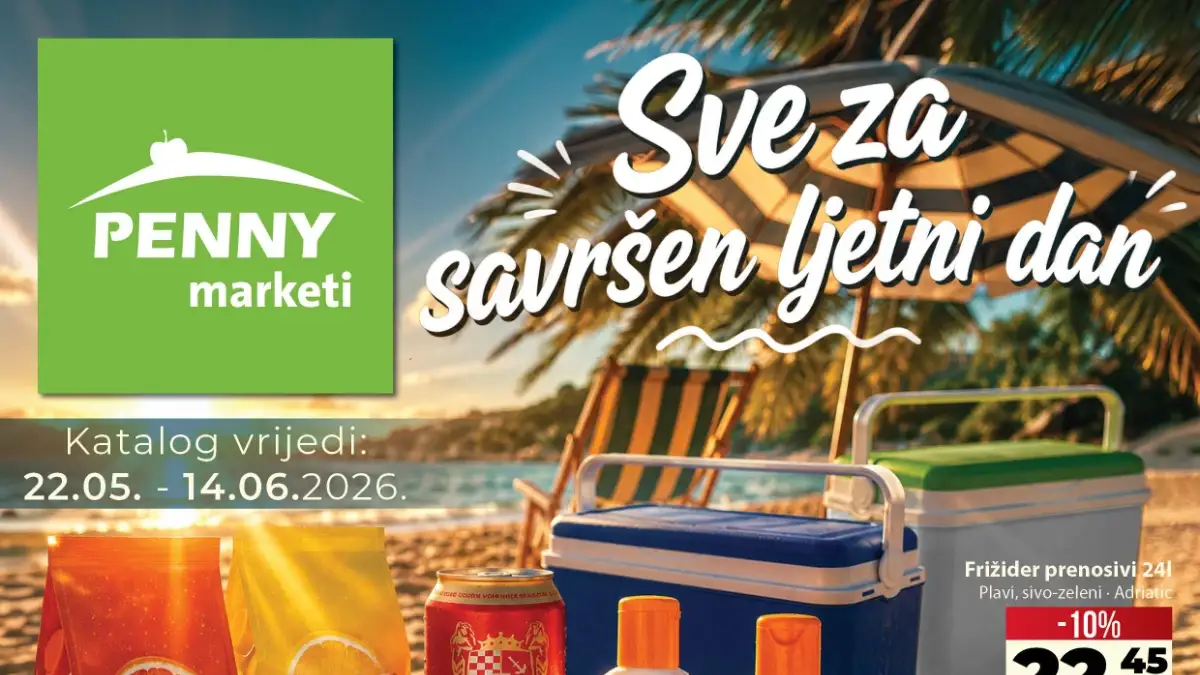 Penny marketi akcija do 34% – ljetna kupovina, pića i prehrana po nižim cijenama do 14.06.2026