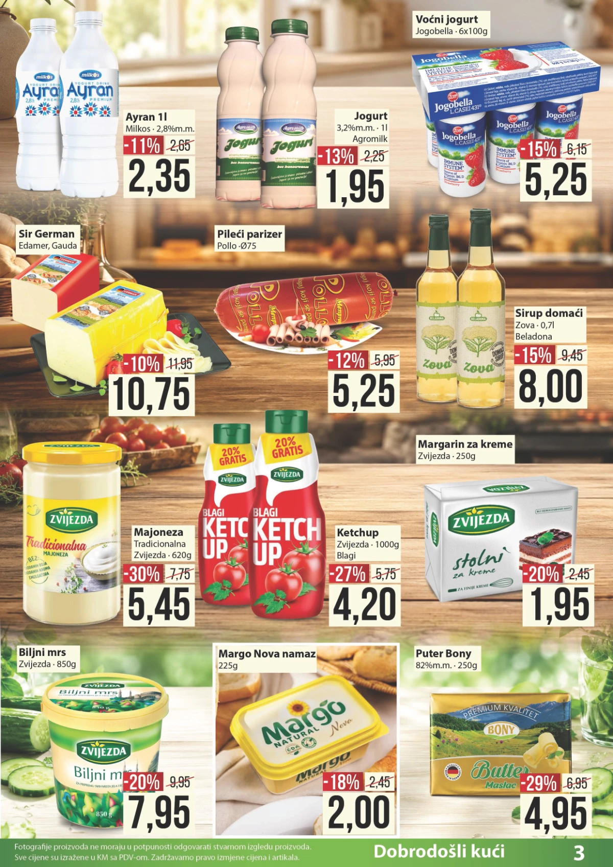 Penny Marketi katalog strana 3 – mliječni proizvodi, sir, jogurt i dodaci prehrani