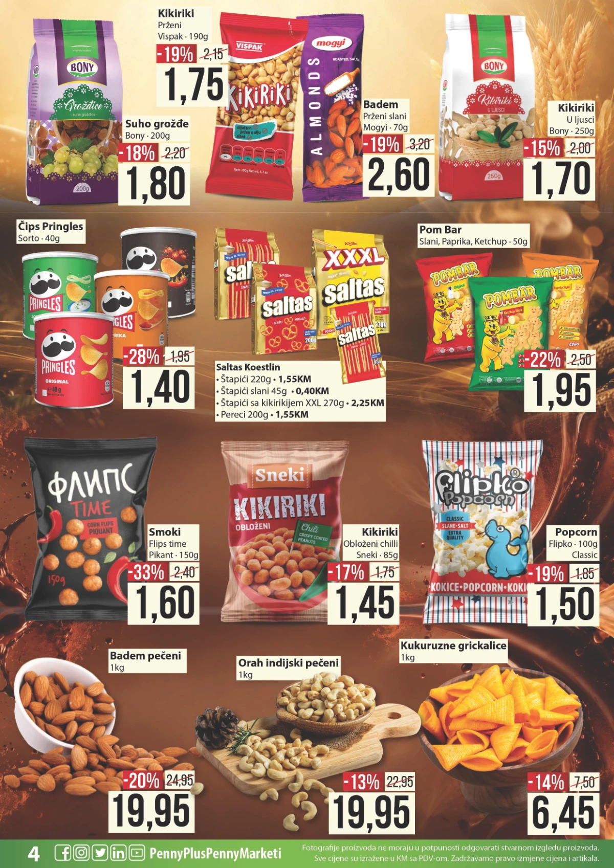 Penny Marketi katalog strana 4 – grickalice, orašasti plodovi i slatki program
