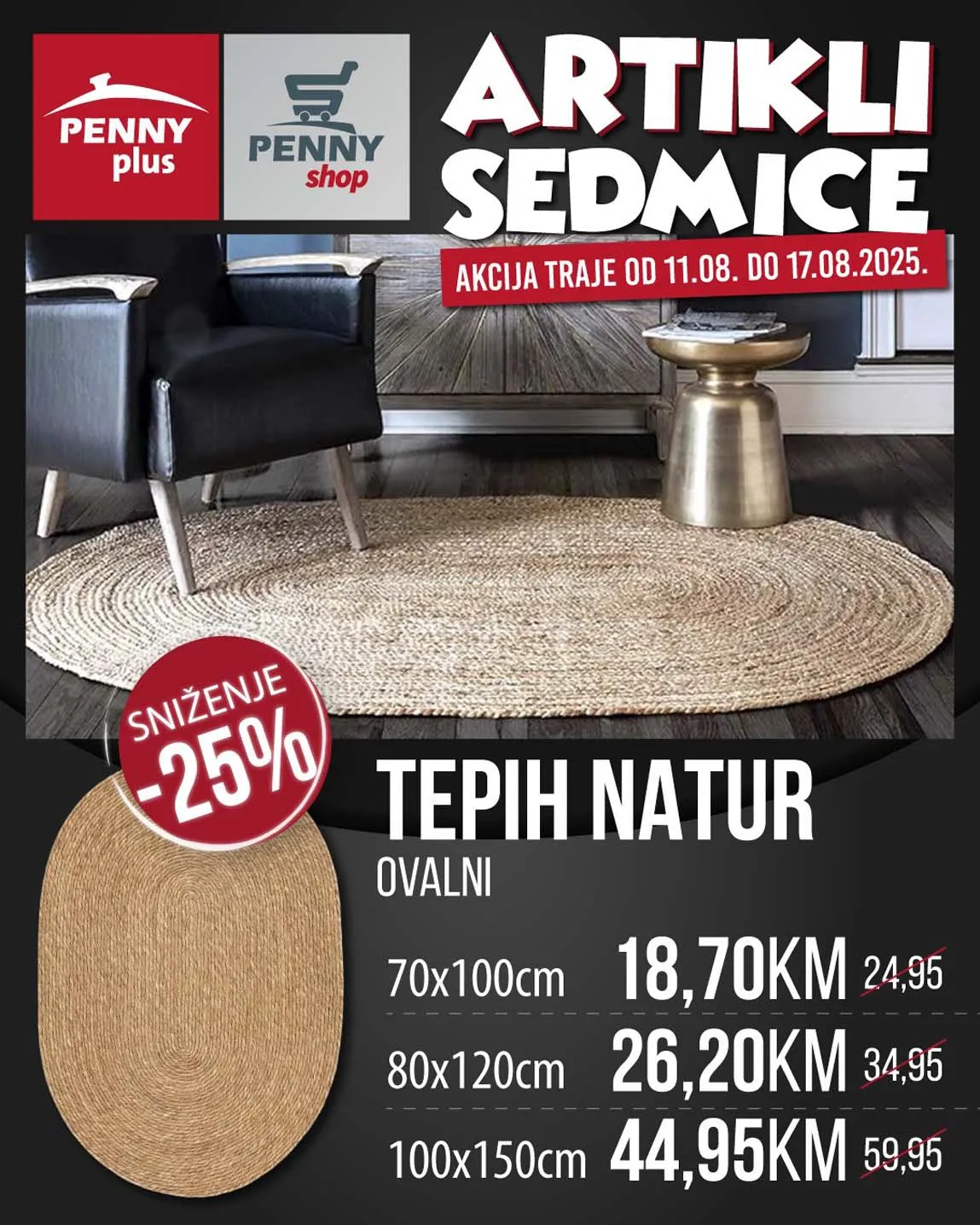 Penny Plus akcija august 2025 - sniženje artikala
