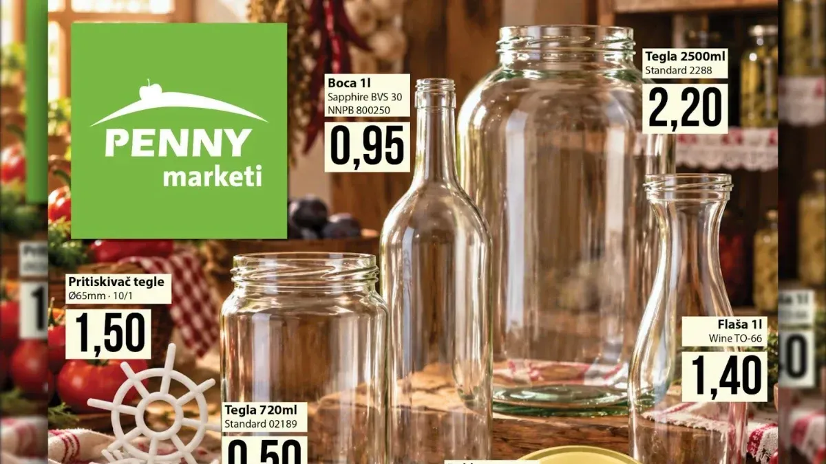 Penny katalog za zimnicu do 11.10.2026. – tegle, boce, flaše i pribor za pripremu zimnice po akcijskim cijenama