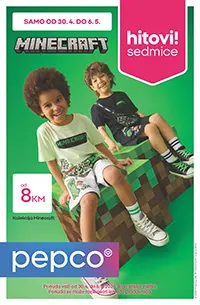 Pepco hitovi sedmice Minecraft kolekcija majice šorcevi i pidžame za dječake do 06.05.2026