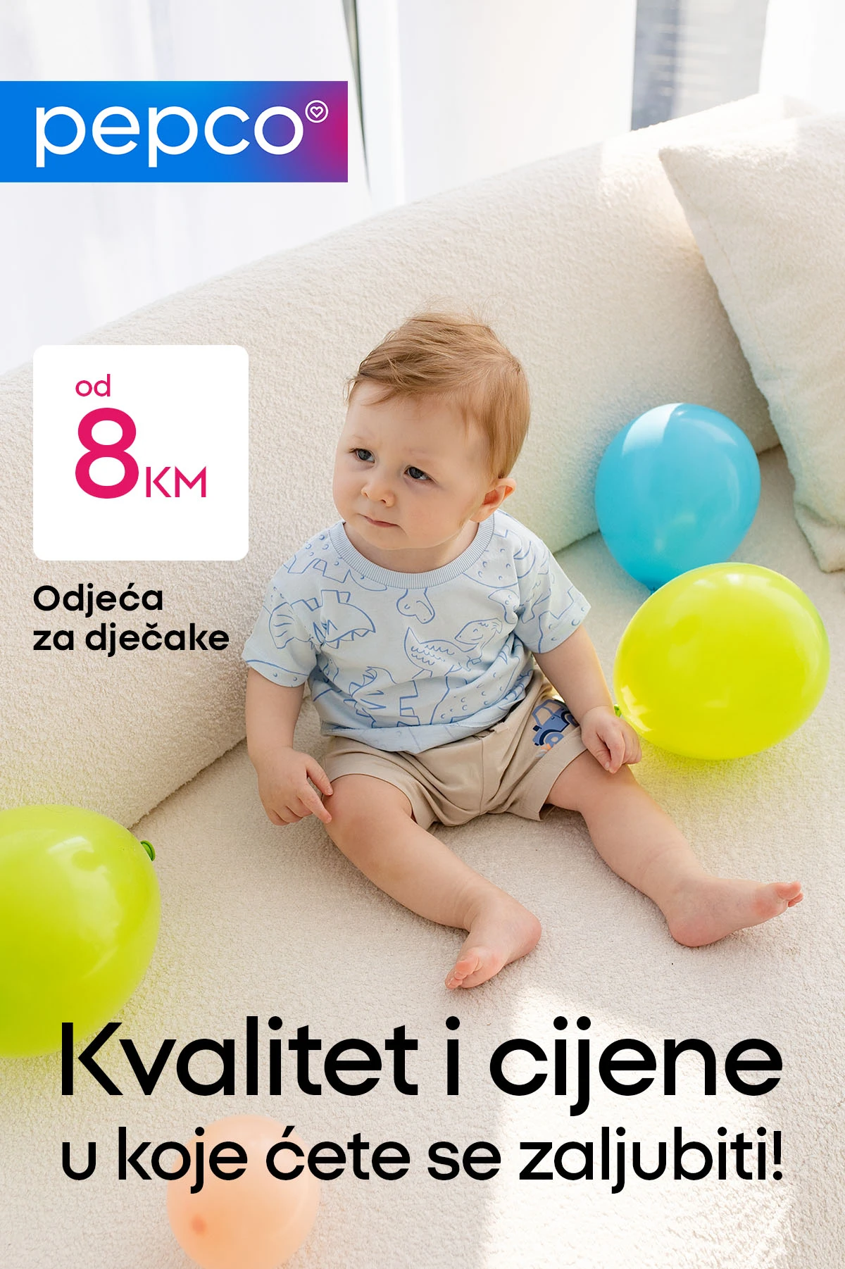 Pepco dječija odjeća za dječake već od 8 KM komplet majica i šorc katalog 2026