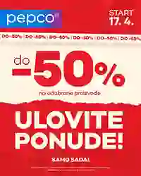 PEPCO sniženja do 50% odabrani artikli rasprodaja do isteka zaliha