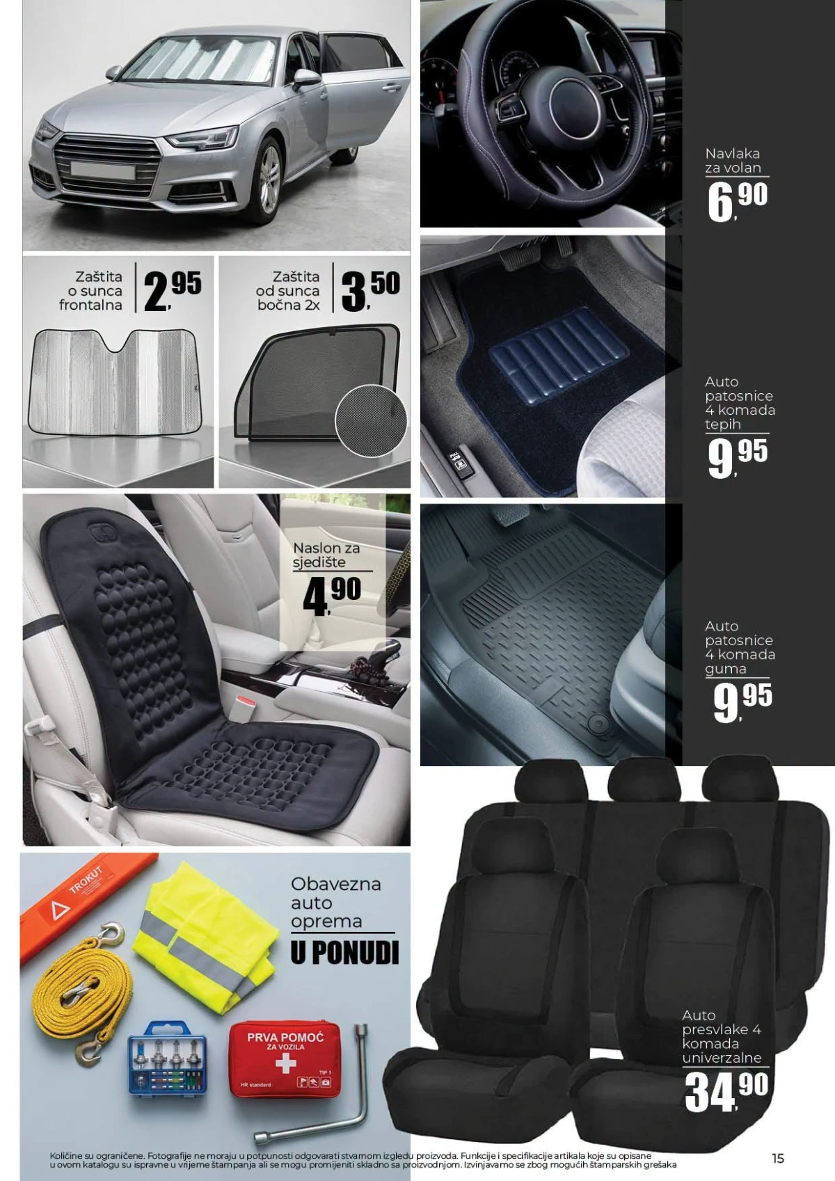 Robot katalog strana 15 autooprema zaštita od sunca navlaka za volan auto patosnice presvlake i obavezna oprema