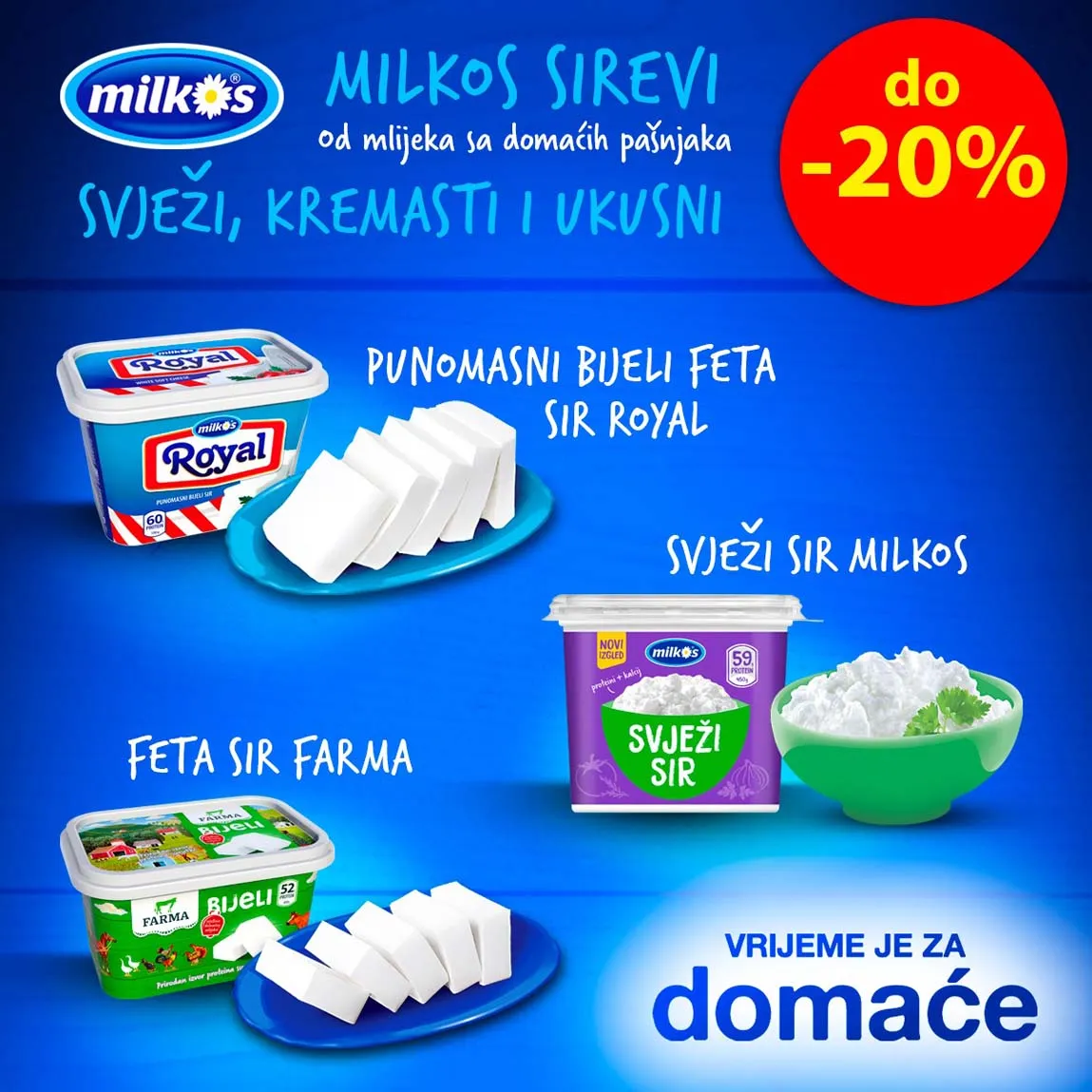 Robot Super akcija MILKOS SIREVI sniženja do 30.06.2025