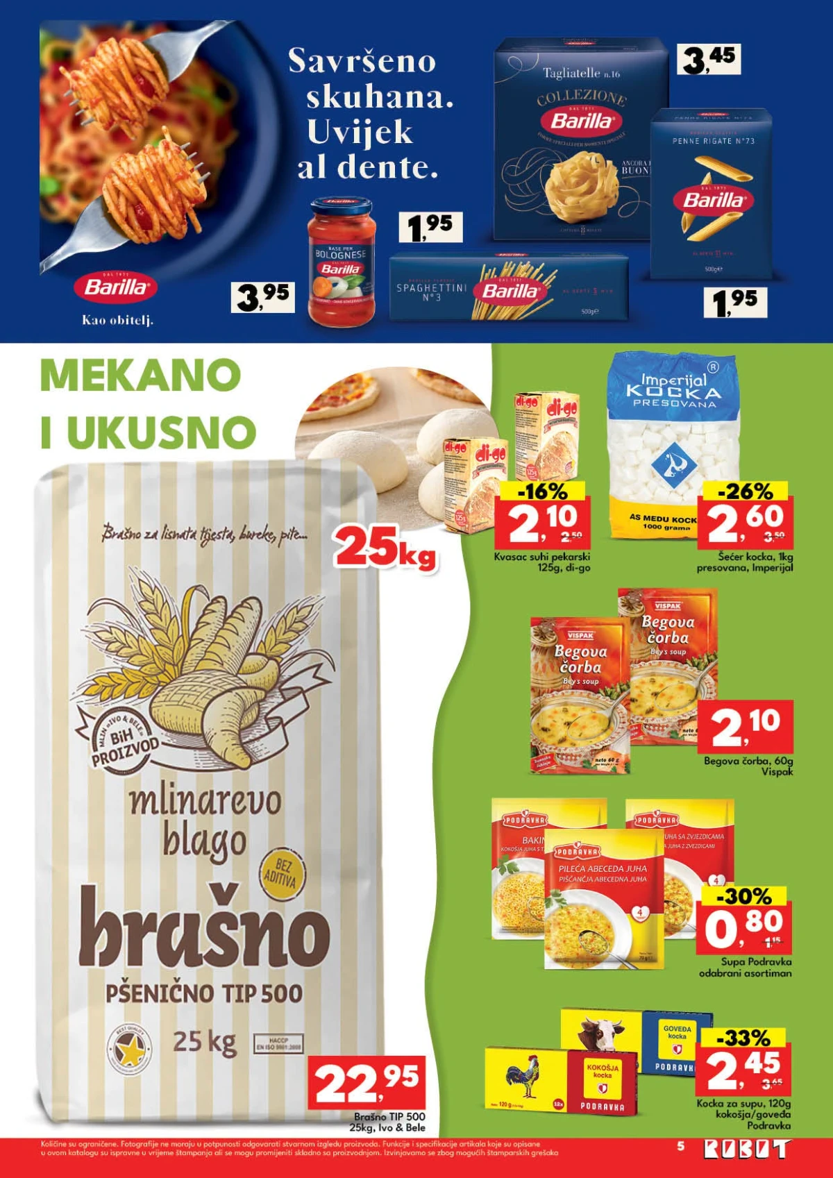 Robot katalog strana 5 tjestenina brašno supe i dodaci jelima
