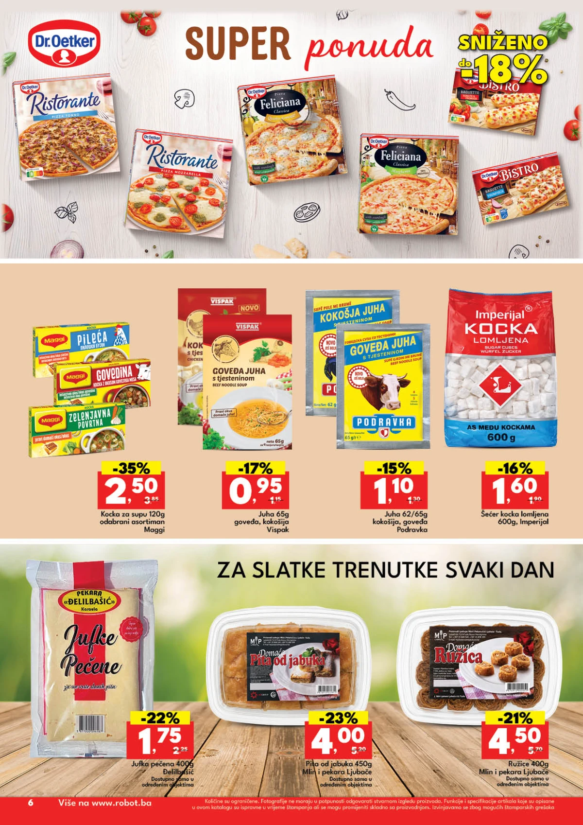 Robot katalog 18–30.05.2026 strana 6 – meso, salame i kobasice Robot katalog maj 2026 strana 6 meso salame kobasice i suhomesnati proizvodi akcija BiH