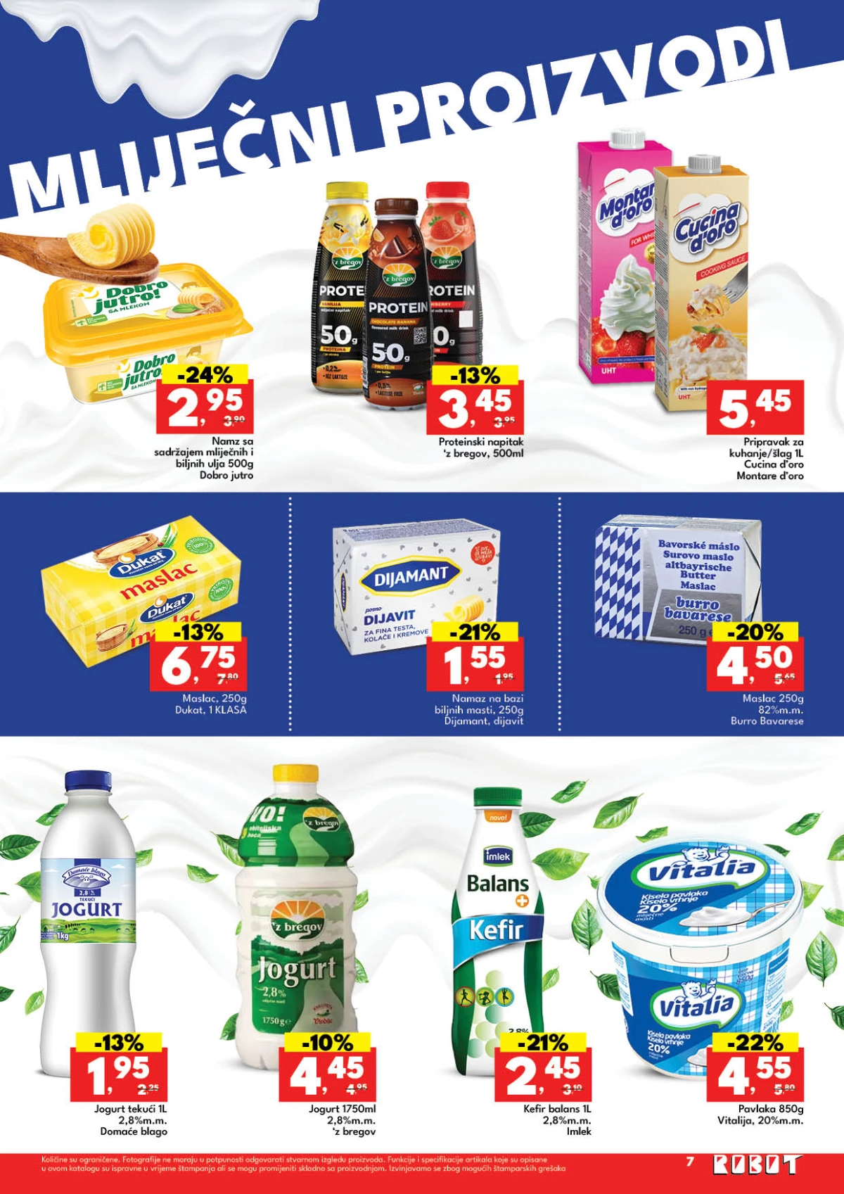 Robot katalog 18–30.05.2026 strana 7 – sirevi, jogurti i mliječni proizvodi Robot katalog maj 2026 strana 7 sir jogurt pavlaka i mliječni proizvodi akcija BiH