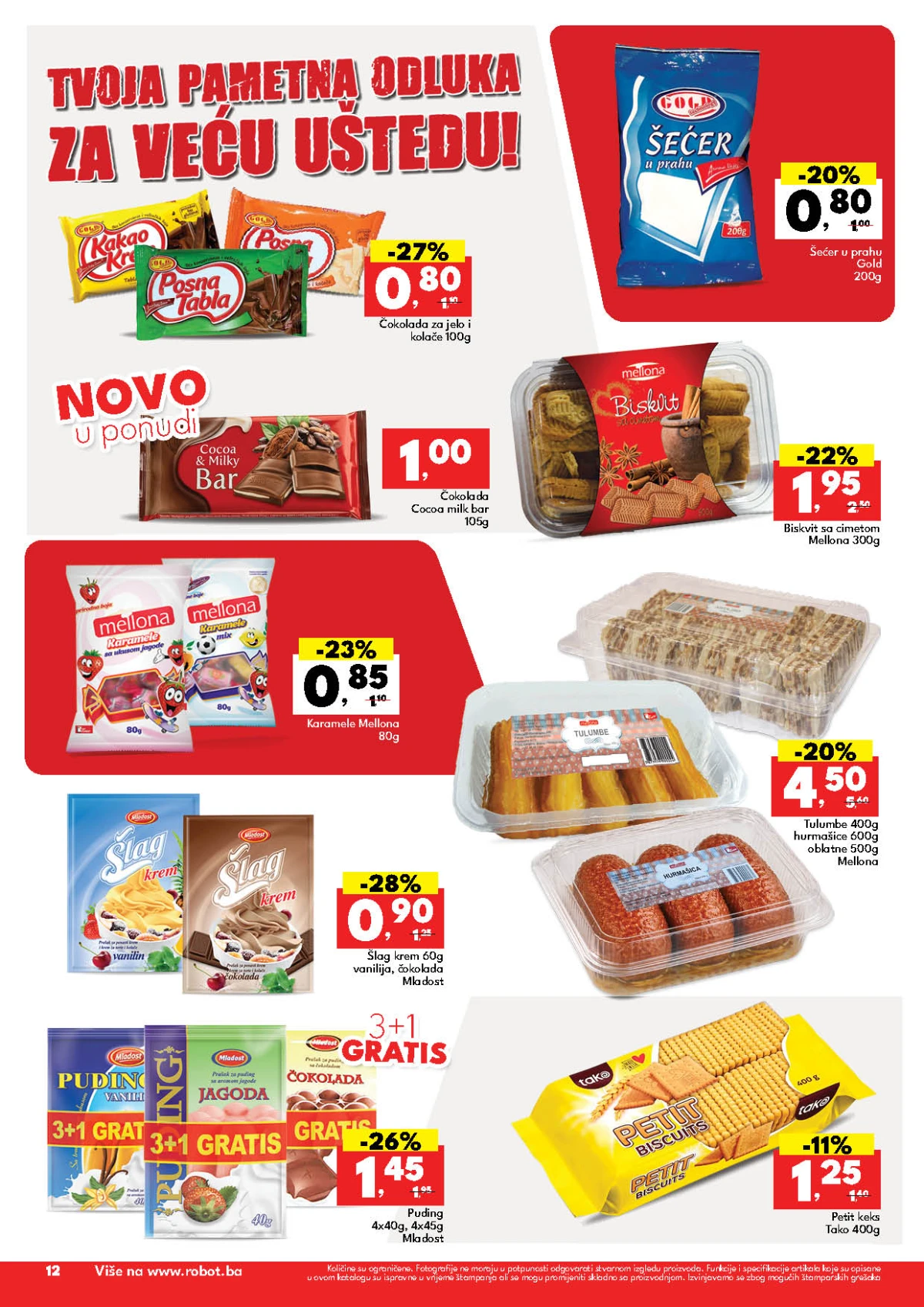 Robot katalog 18–30.05.2026 strana 12 – šamponi, gelovi i kozmetika Robot katalog maj 2026 strana 12 šampon gel dezodorans i kozmetika akcija BiH