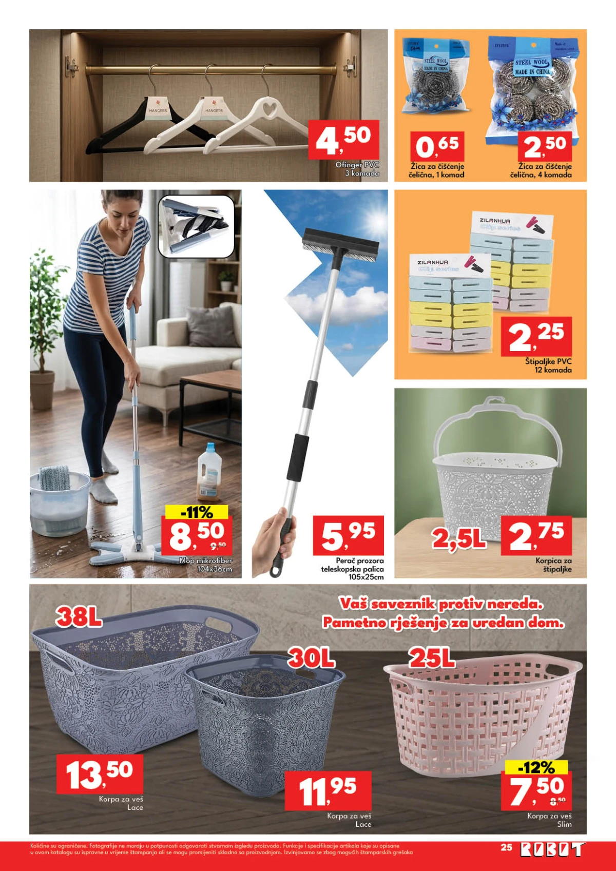Robot katalog 18–30.05.2026 strana 25 – spavaće sobe i namještaj Robot katalog maj 2026 strana 25 spavaće sobe ormari i namještaj akcija BiH