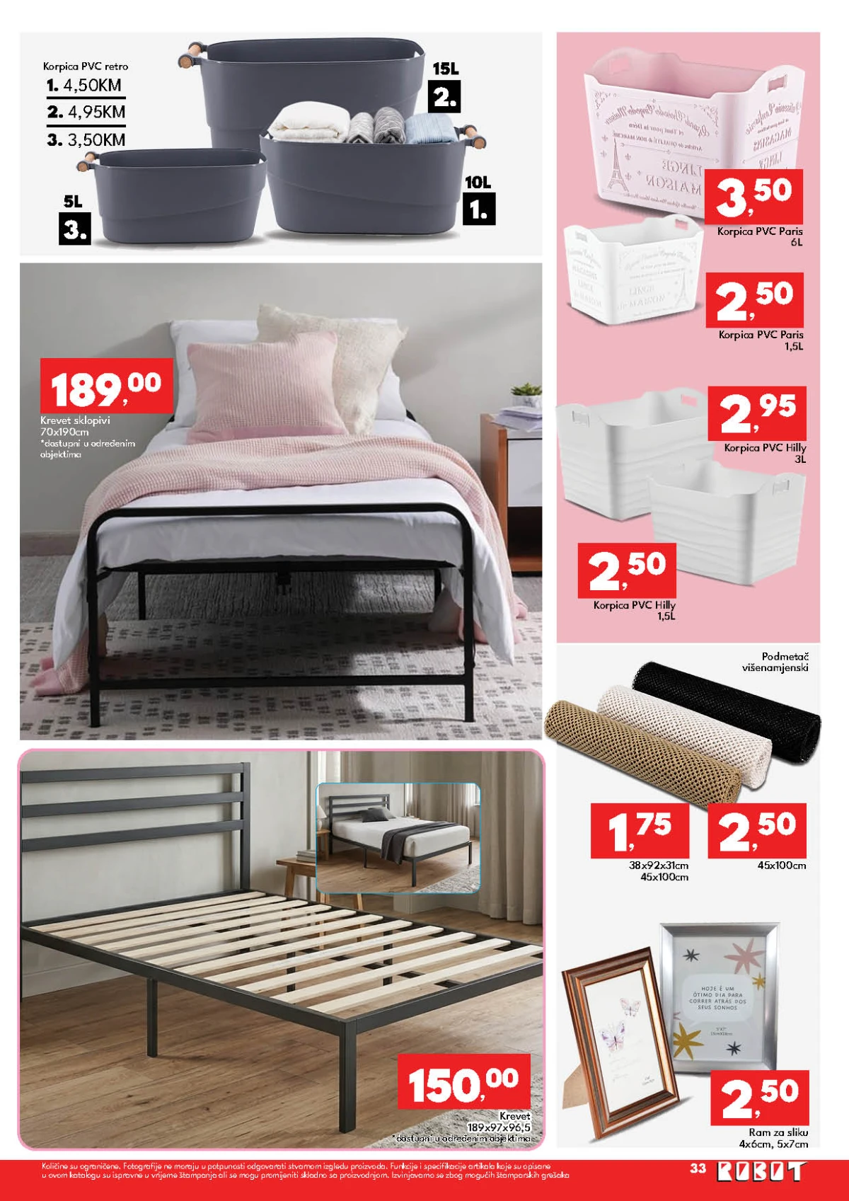 Robot katalog 18–30.05.2026 strana 33 – fitness i sportska oprema Robot katalog maj 2026 strana 33 fitness i sportska oprema akcija BiH