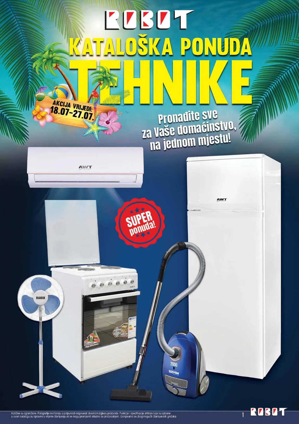 Robot akcija tehnike – katalog sniženja do 27.07.2025! Iskoristite velike ljetne popuste! 
