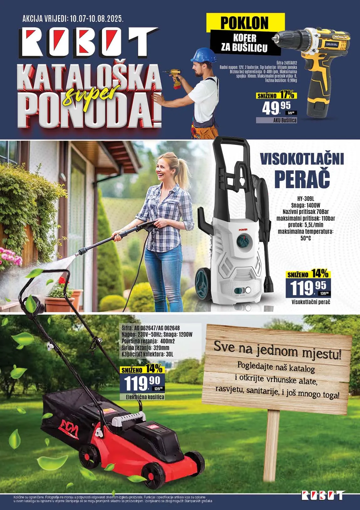 Robot akcijski katalog – Sniženja do 10.08.2025.