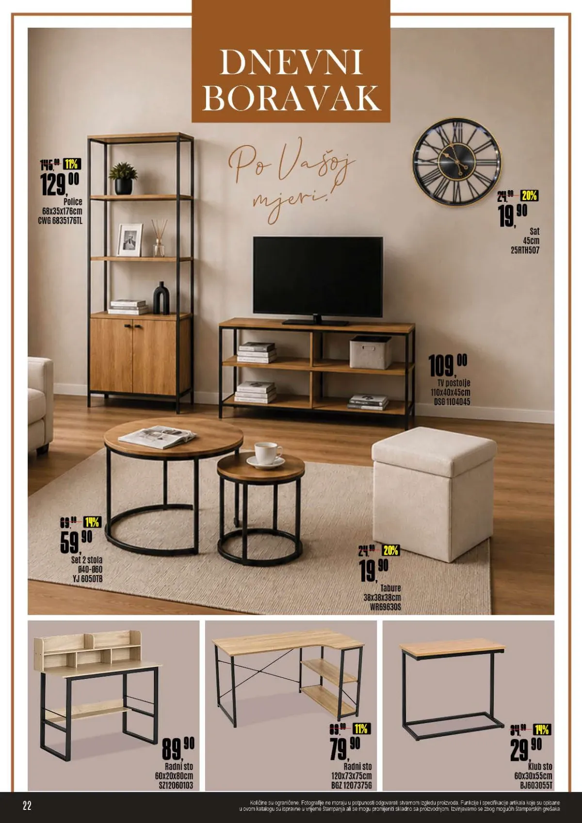 Robot katalog – police, TV postolje, stolovi i tabure