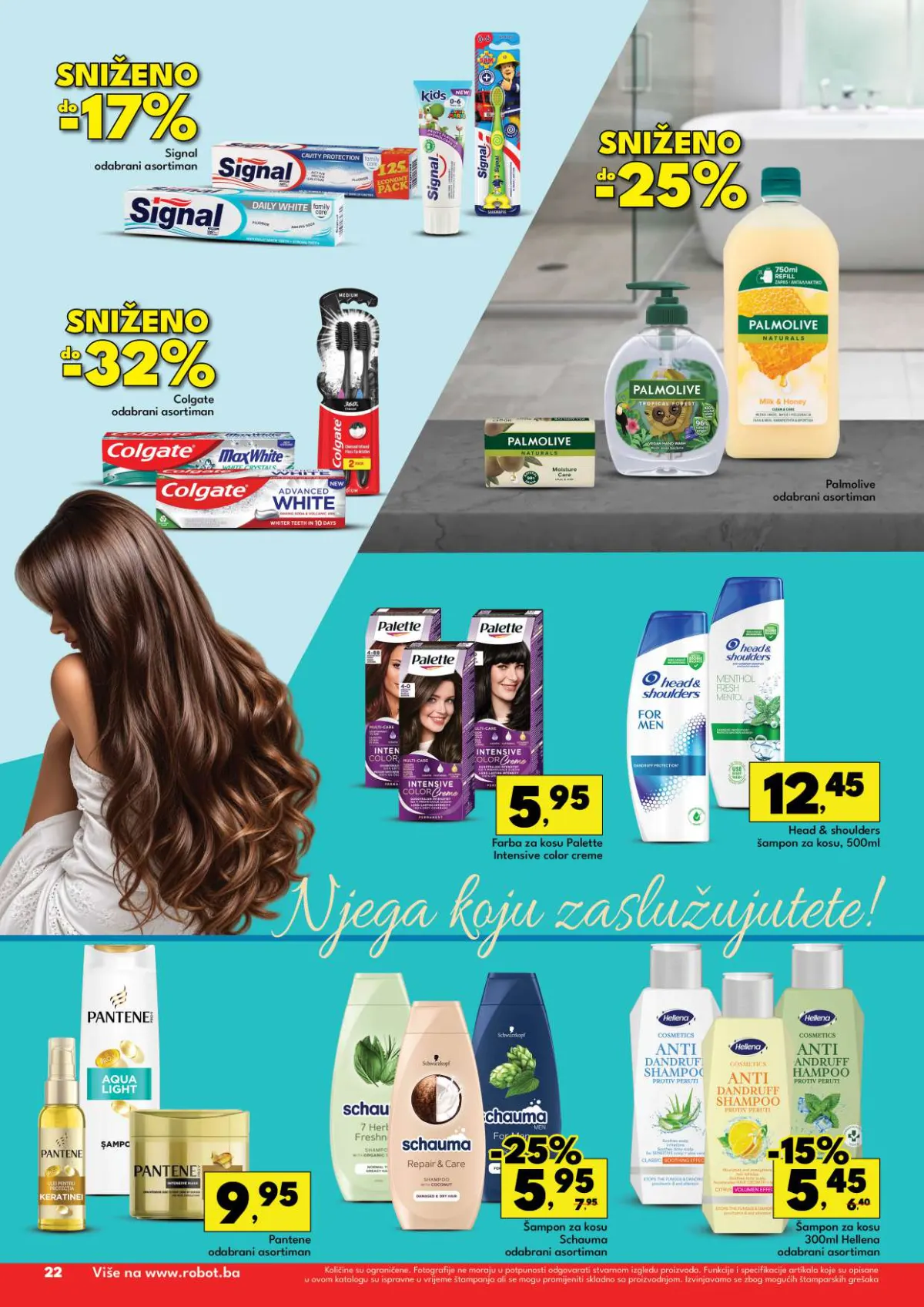 Robot katalog 05–18.10.2026. strana 24 – Signal, Colgate, Palmolive, Palette i šamponi
