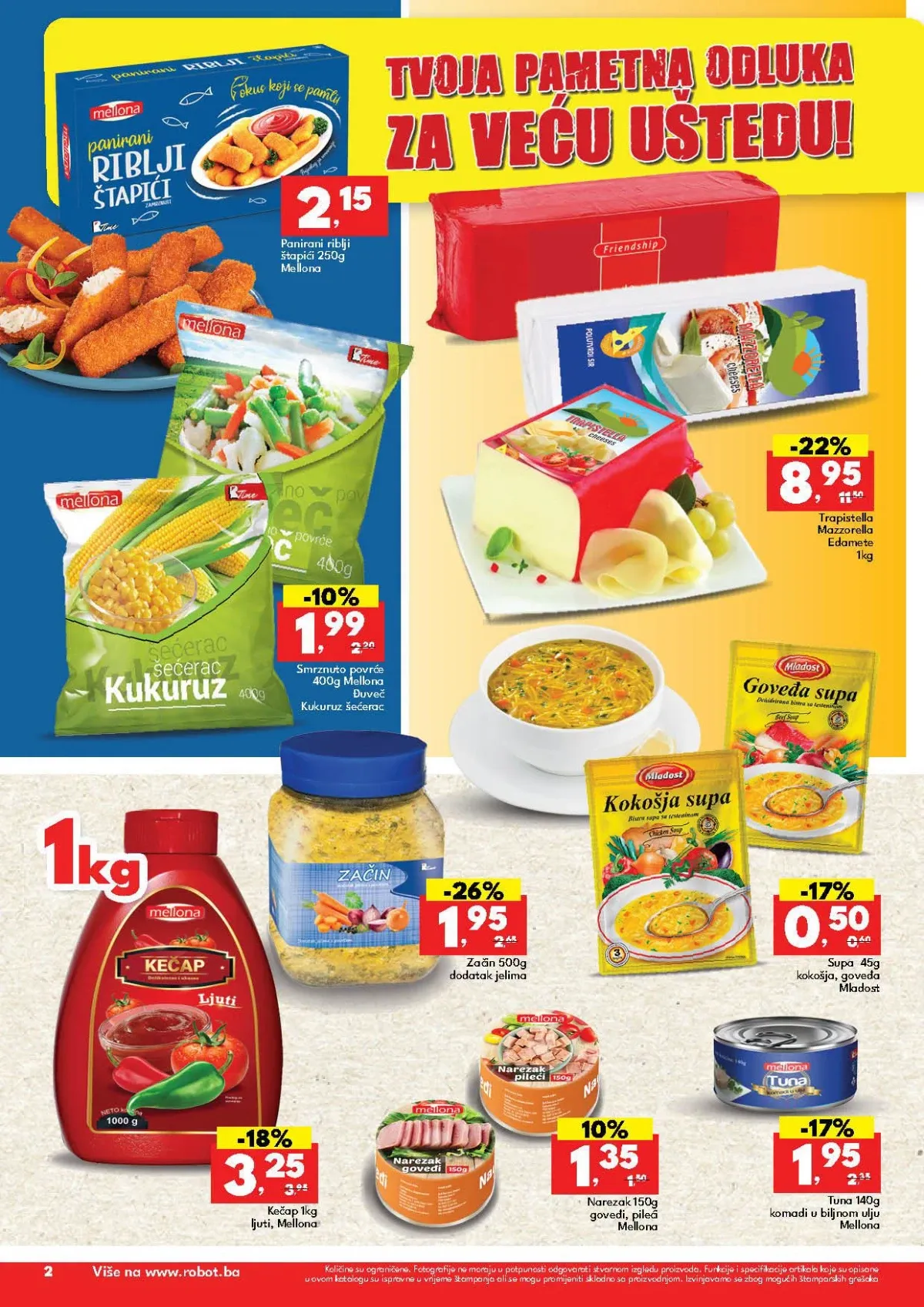 Robot katalog do 12.09.2026. – riblji štapići, Trapistella sir, kečap i tunjevina na akciji