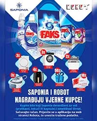 Robot i Saponia nagradna igra – osvajajte nagrade do 31.10.2025