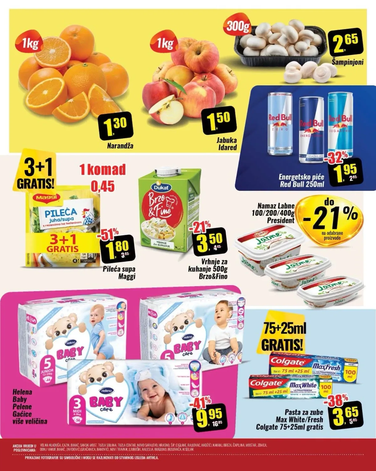 ROBOT akcija do 12.09.2026. – Maggi supa, Helena Baby pelene, voće, mliječni proizvodi i pasta za zube na sniženju