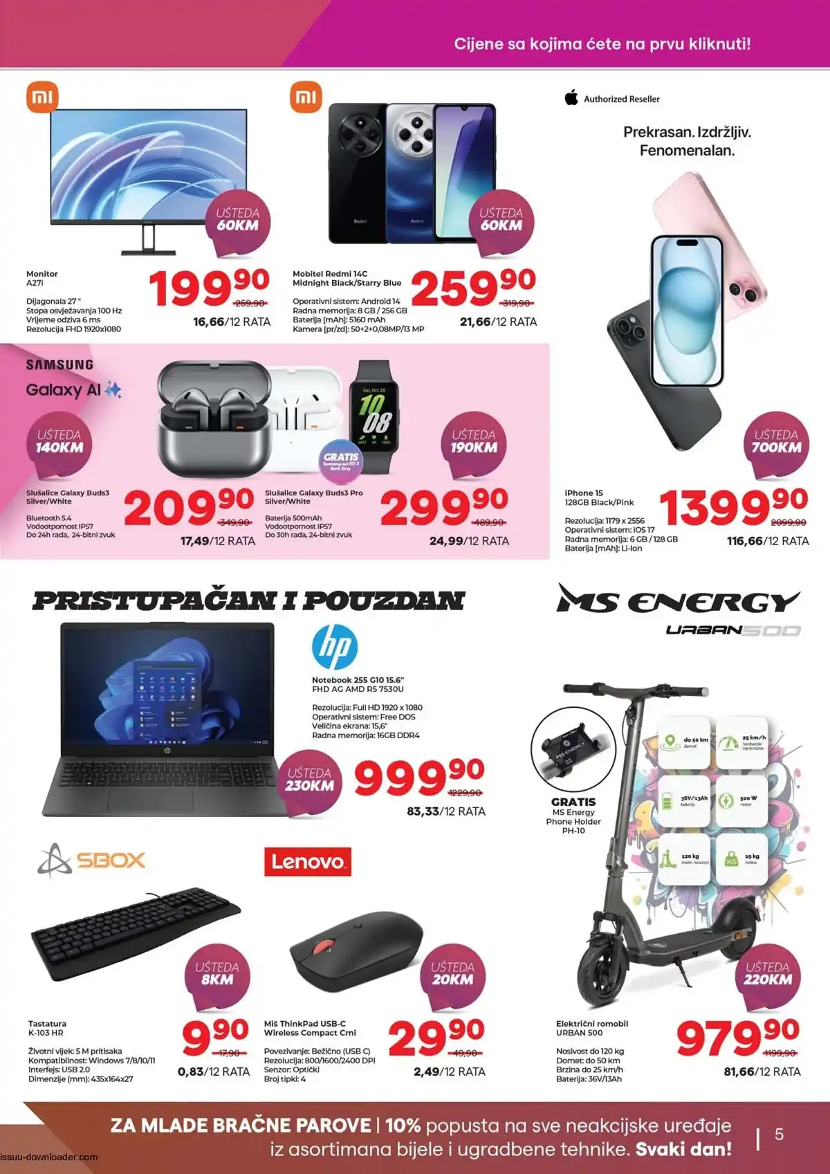 Tehnomag mali kućni aparati i kuhinjski uređaji na sniženju – katalog do 28. februara 2026, strana 5