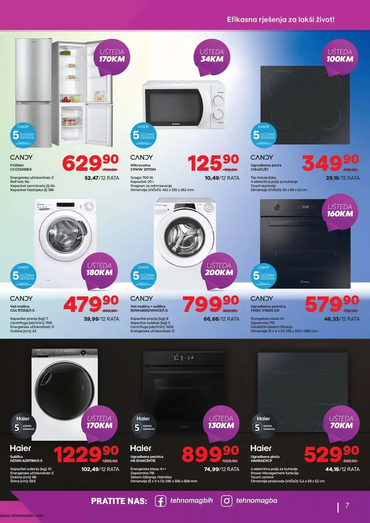 Tehnomag klima uređaji i grijanje na sniženju – katalog do 28. februara 2026, strana 7