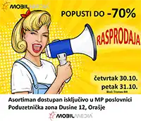 Mobilmedia – Rasprodaja tehnike 30. i 31.10.2025. | Tronex BH postao Mobilmedia!