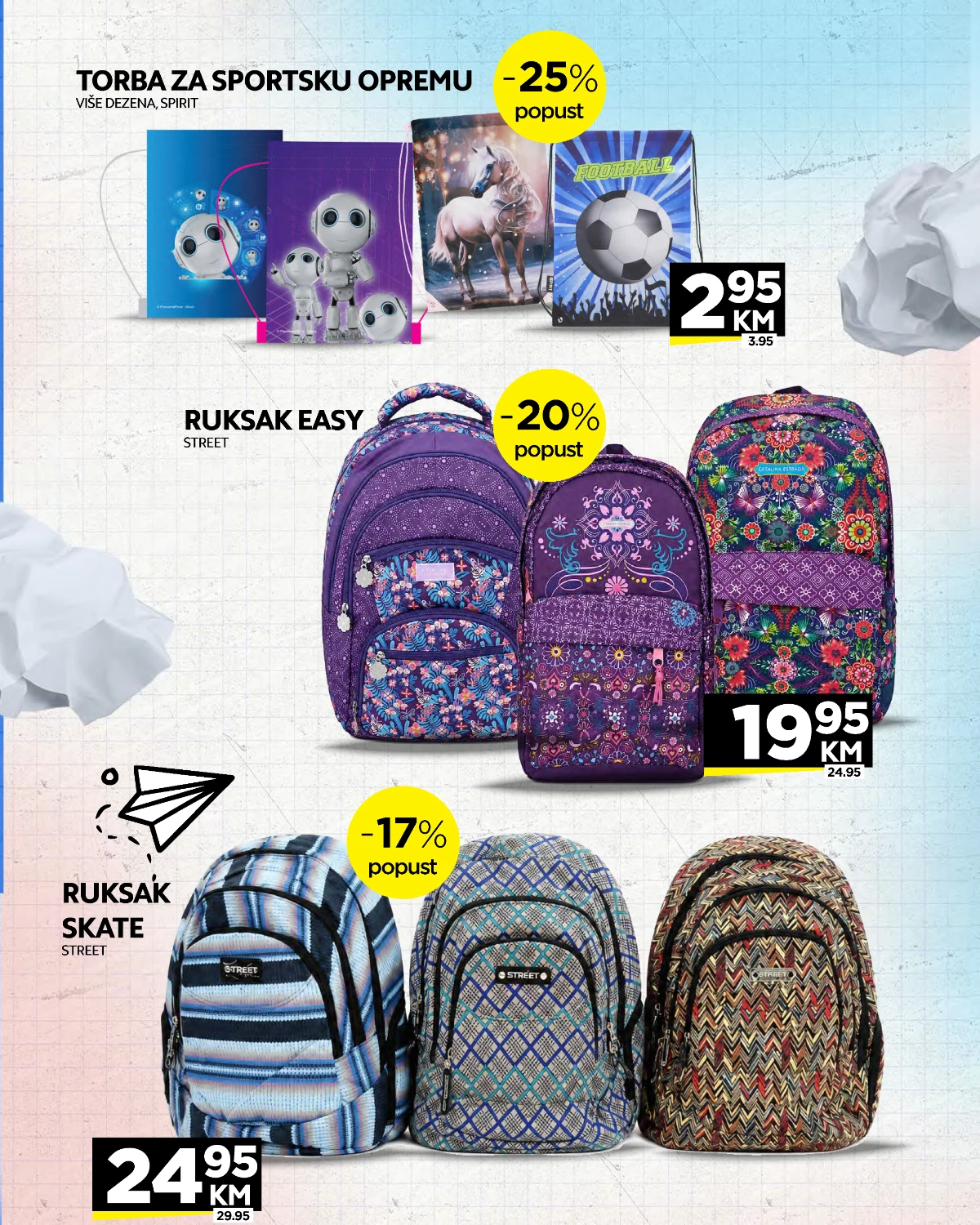 Crvena Jabuka školski katalog strana 5 – Street ruksaci i torbe za sportsku opremu za novu školsku godinu