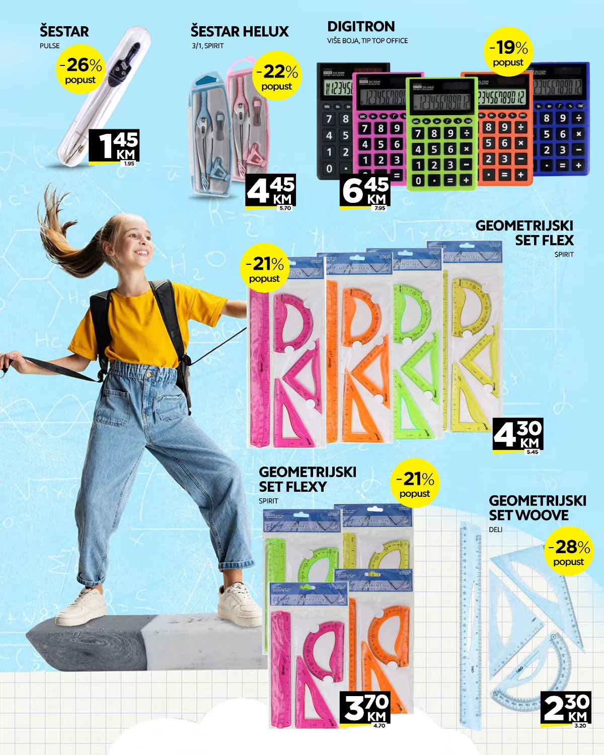 Crvena Jabuka školski katalog strana 14 – šestari, digitroni i geometrijski setovi