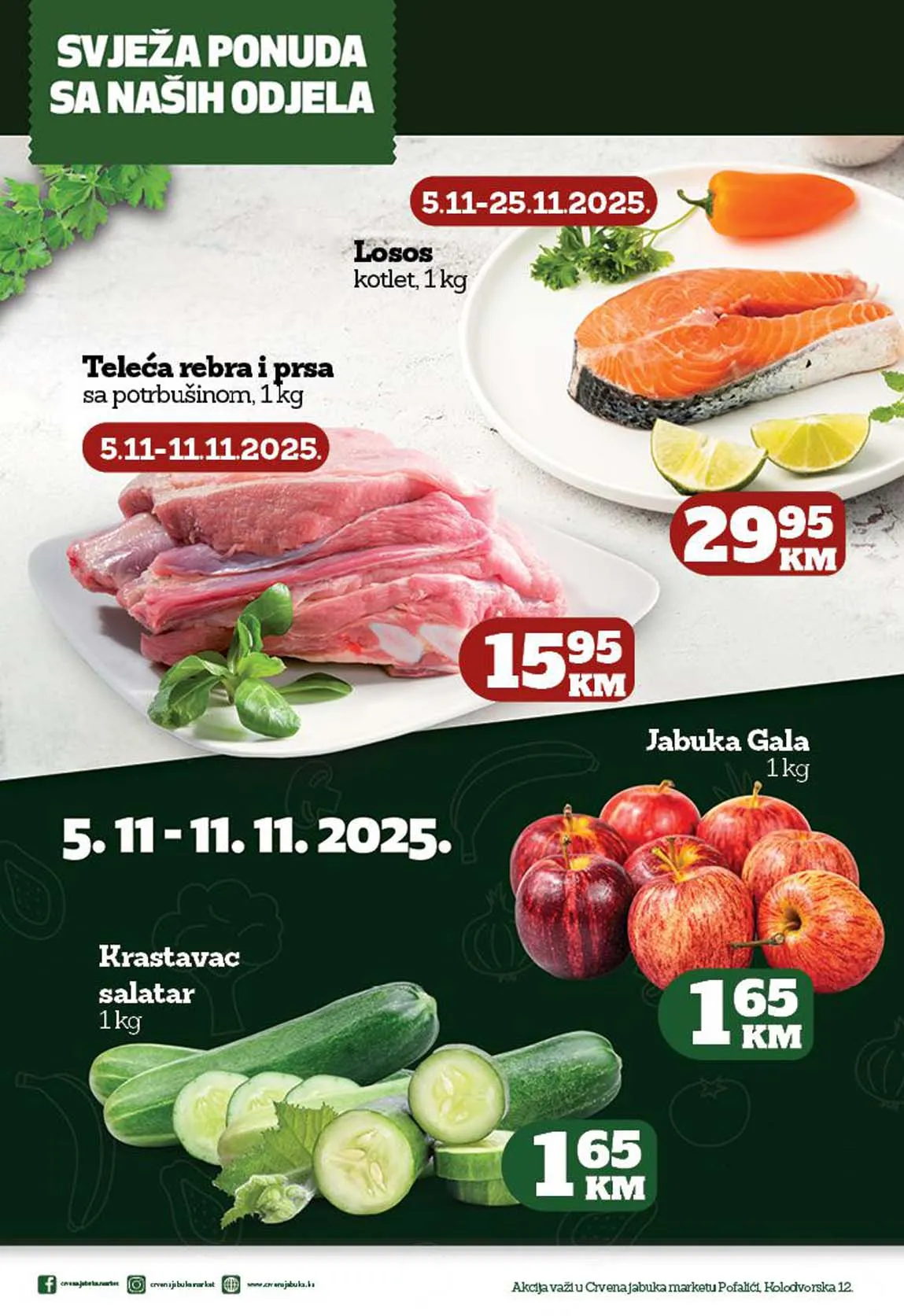 katalozi Crvena jabuka snizeno Crvena jabuka akcija snizenja Pofalići