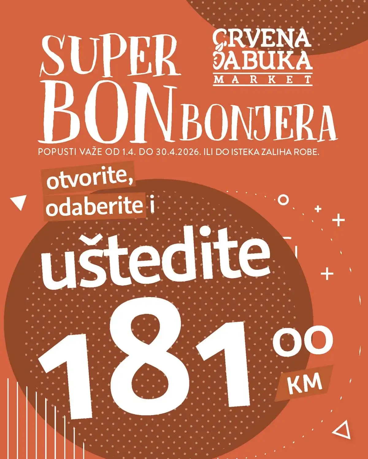 Crvena jabuka akcija Bonbonjera snizenja