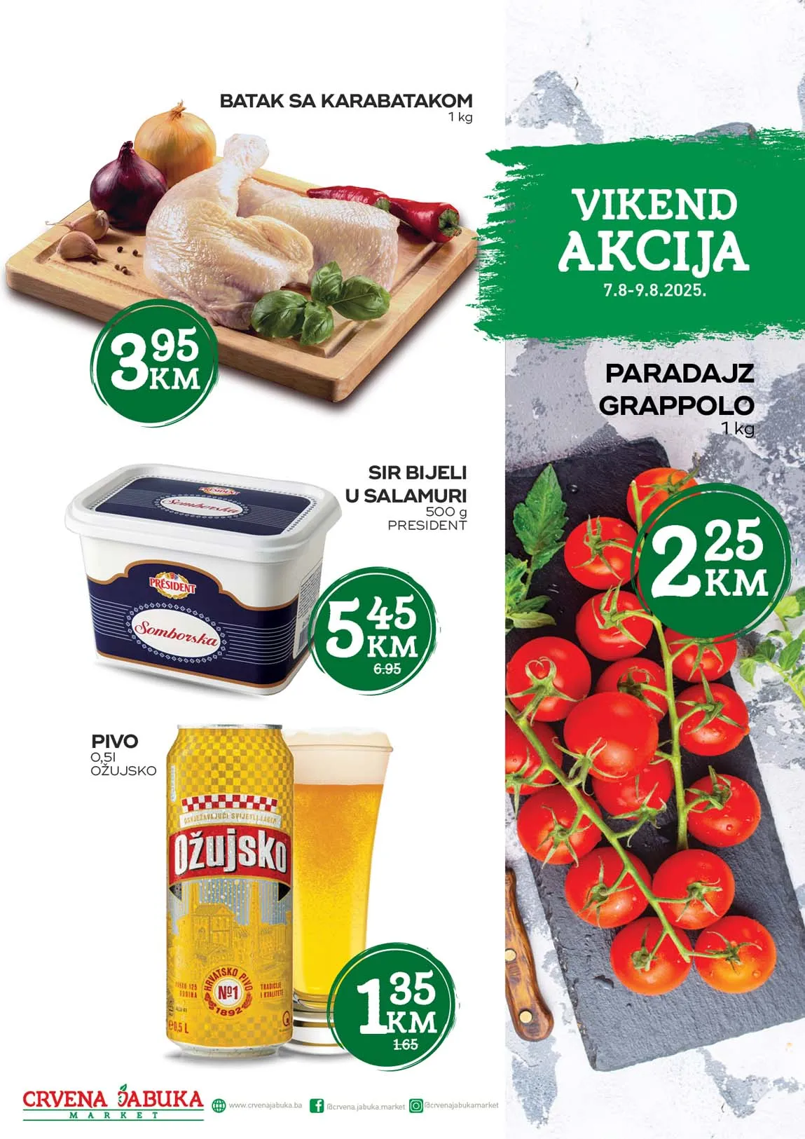 Crvena jabuka vikend akcija - Sniženja do 09.08.2025